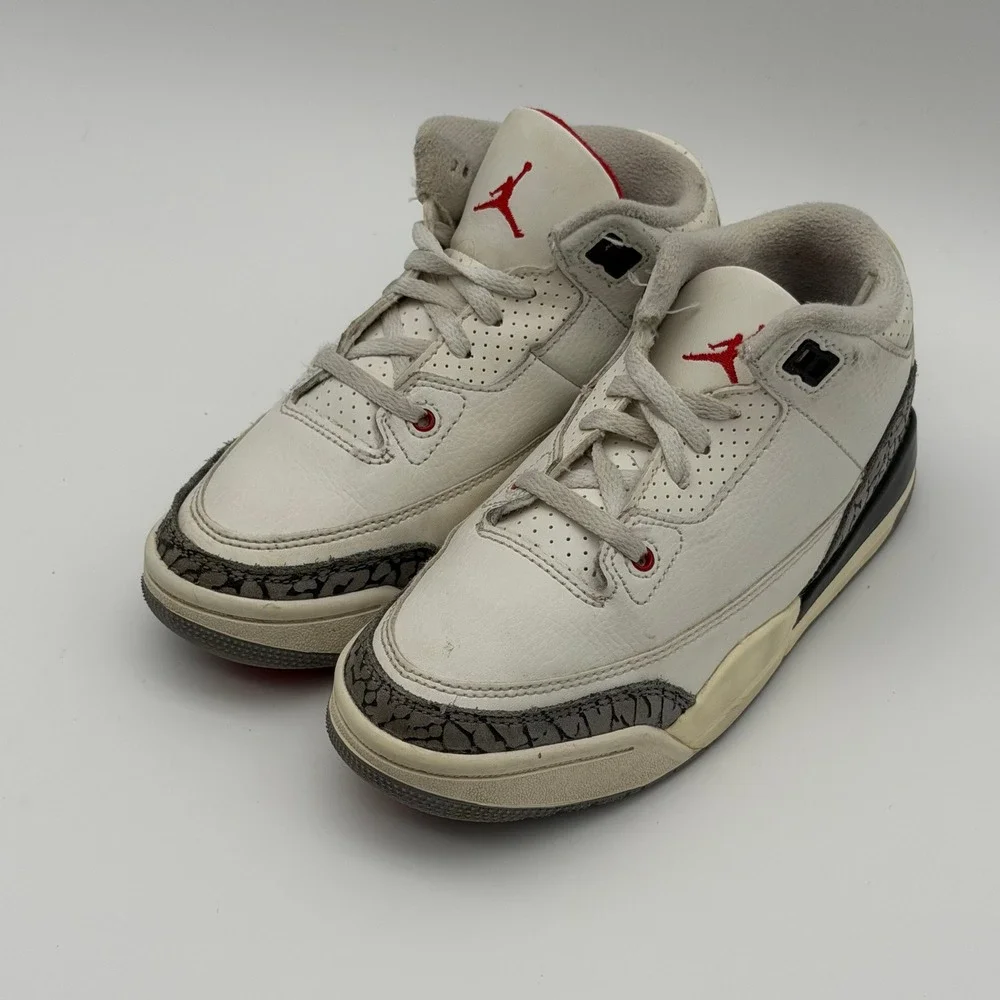 Jordan 3 Retro Reimagined White/Cement DM0966-100 13C Kids Size 13C